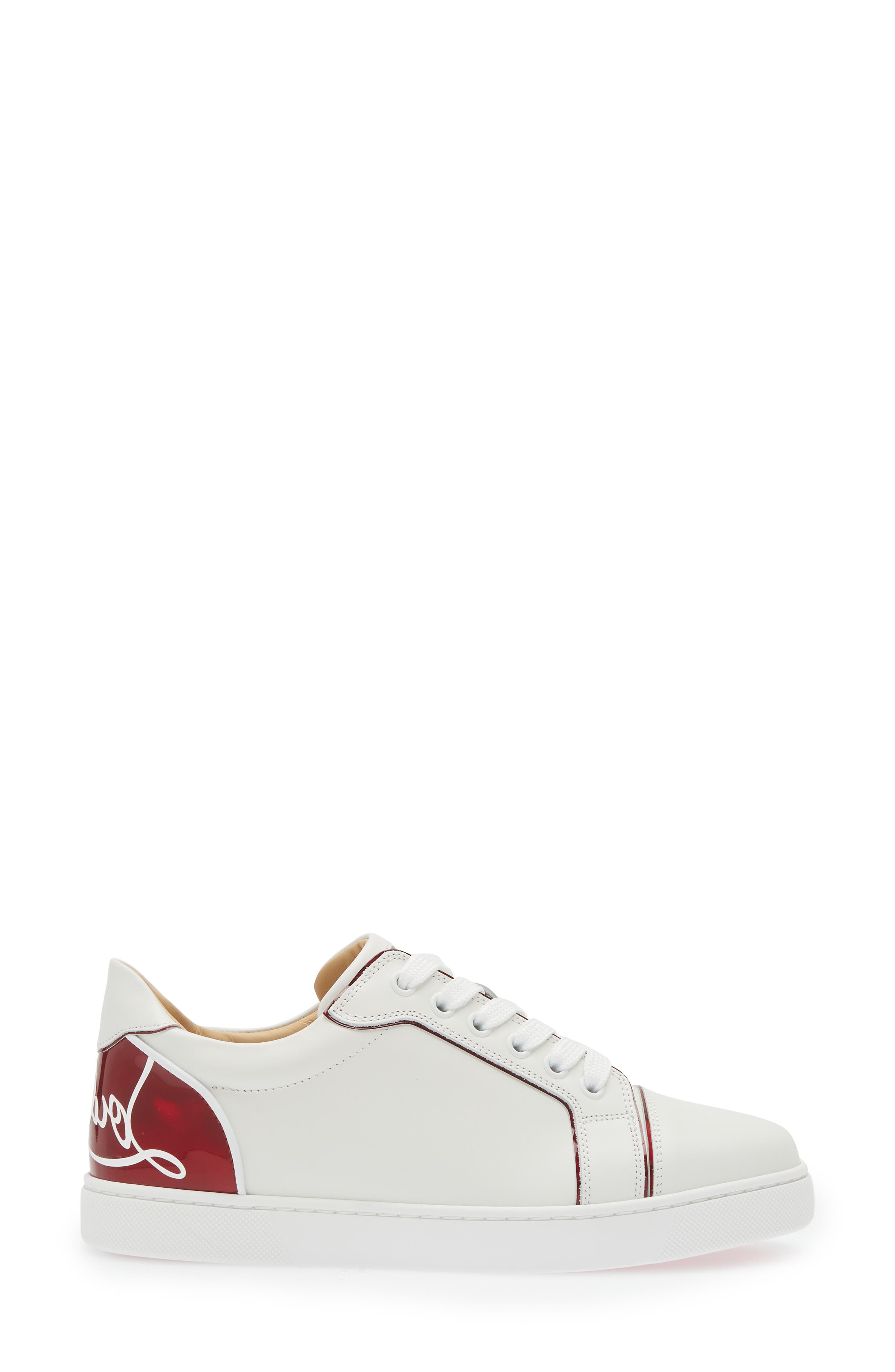 Christian Louboutin Fun Viera Low Top Sneaker, Alternate, color, Bianco