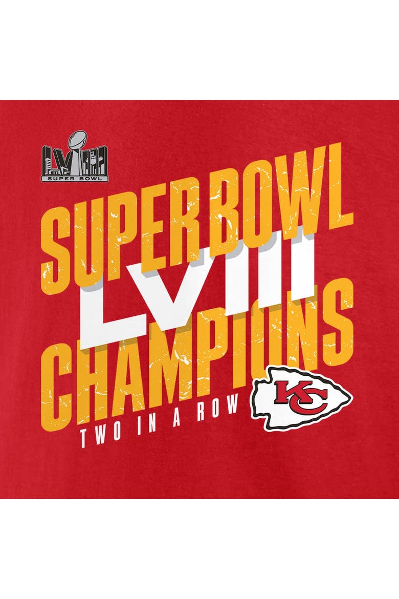 Men's Fanatics Branded Red Kansas City Chiefs Super Bowl LVIII Champions Iconic Victory T-Shirt, Alternate, color, Red