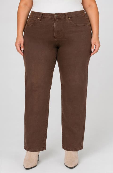 Kennedy Mid Rise Straight Leg Jeans