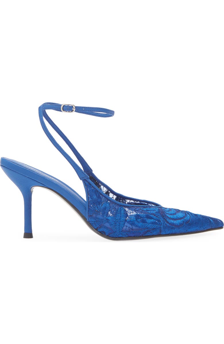 Jeffrey Campbell Exec Ankle Strap Pointed Toe Pump, Alternate, color,