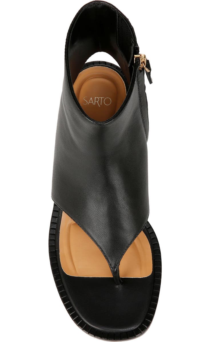 SARTO by Franco Sarto Skye Zip Cutaway Sandal Bootie, Alternate, color,
