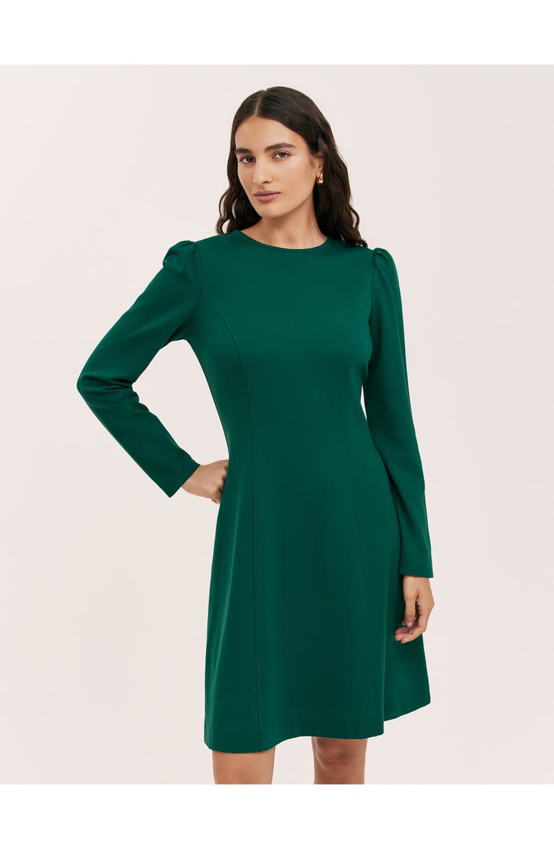 Finery London Eva Ponte Jersey Dress, Alternate, color, Bottle Green