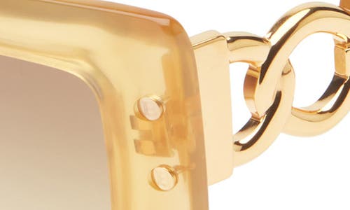 Balmain 53mm Square Sunglasses In Gold