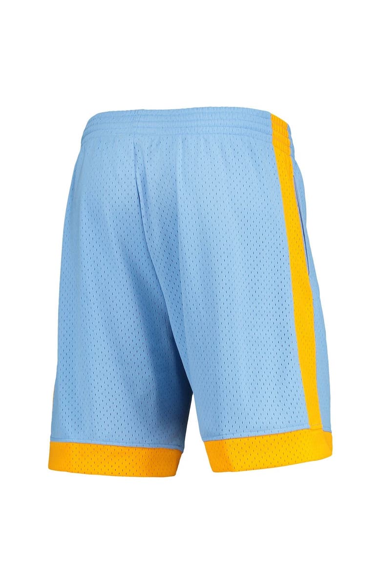 Mitchell & Ness Men's Mitchell & Ness Blue Los Angeles Lakers Hardwood Classics 2001/02 Swingman Shorts, Alternate, color, 