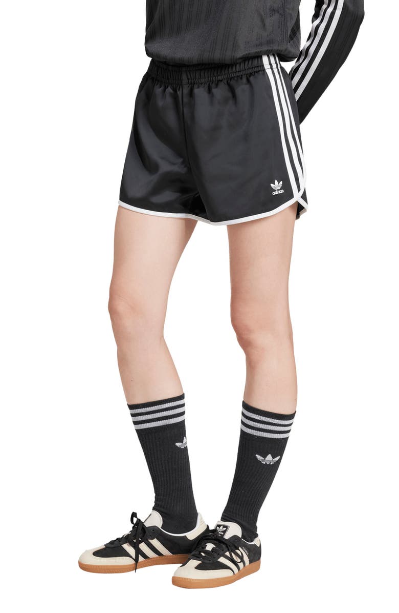 adidas Adicolor 3-Stripes Sprinter Shorts, Main, color, Black