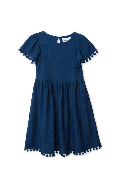 Girls Lace Short Sleeve Dress