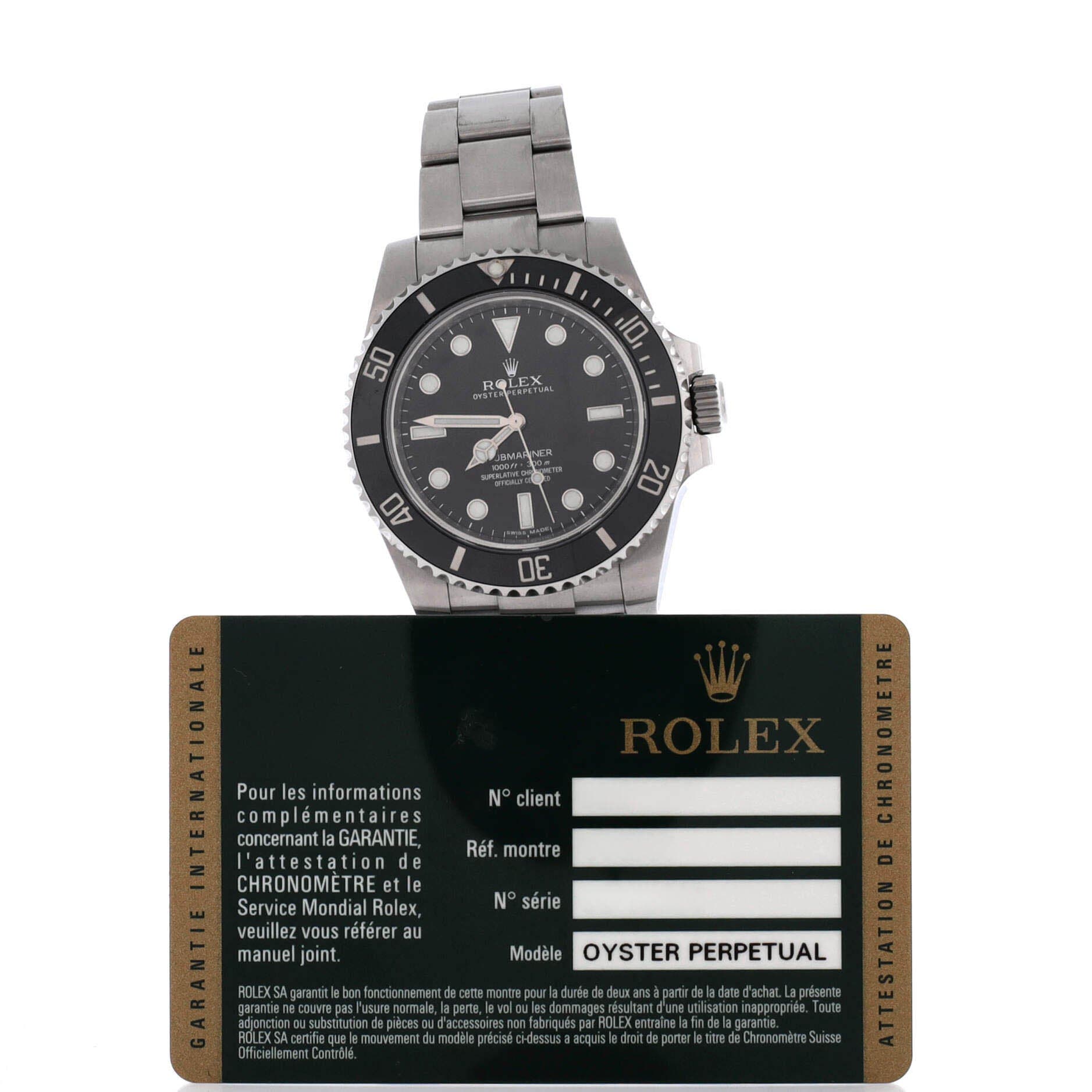 Oyster Perpetual Submariner Automatic Watch Stainless Steel and Cerachrom 40, Alternate, color, Metallic Silver