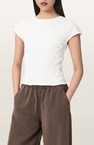 AllSaints Luna Crinkled Cotton Tee