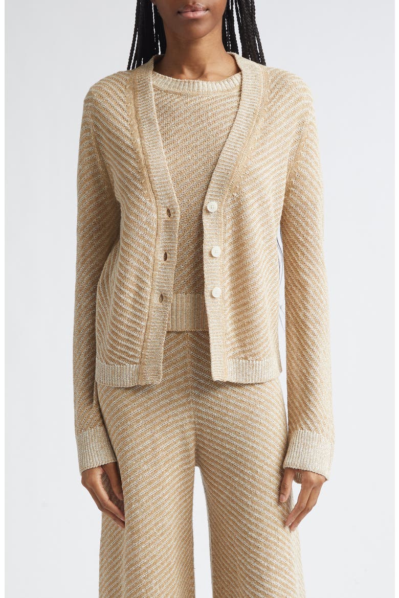Bobby V-Neck Linen Cardigan, Main, color, DRIFTWOOD