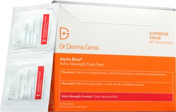 Dr Dennis Gross Alpha Beta Extra Strength Daily Peel Clinic at deals Home Pore Edition