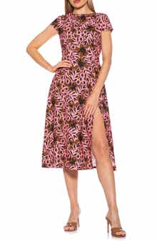 Alexia Admor Lily Thigh Slit Midi Dress