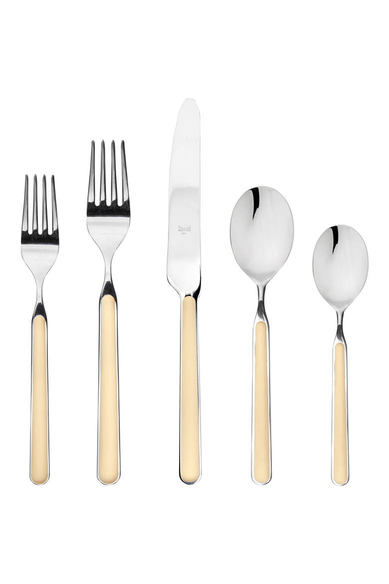 Fantasia 5-Piece Place Setting, Main, color, VANILLA