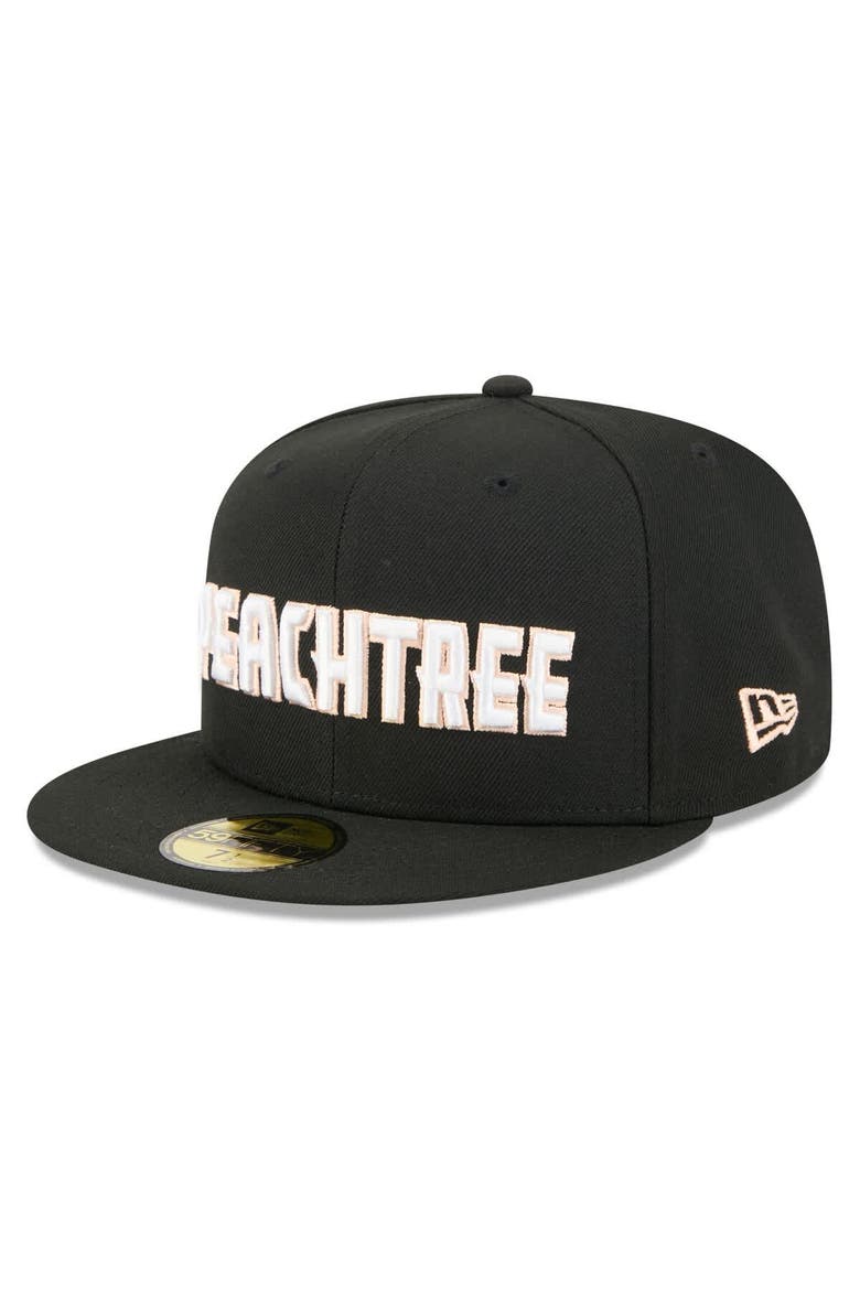 Men's New Era Black Atlanta Hawks 2025/26 City Edition 59FIFTY Fitted Hat, Alternate, color, Black