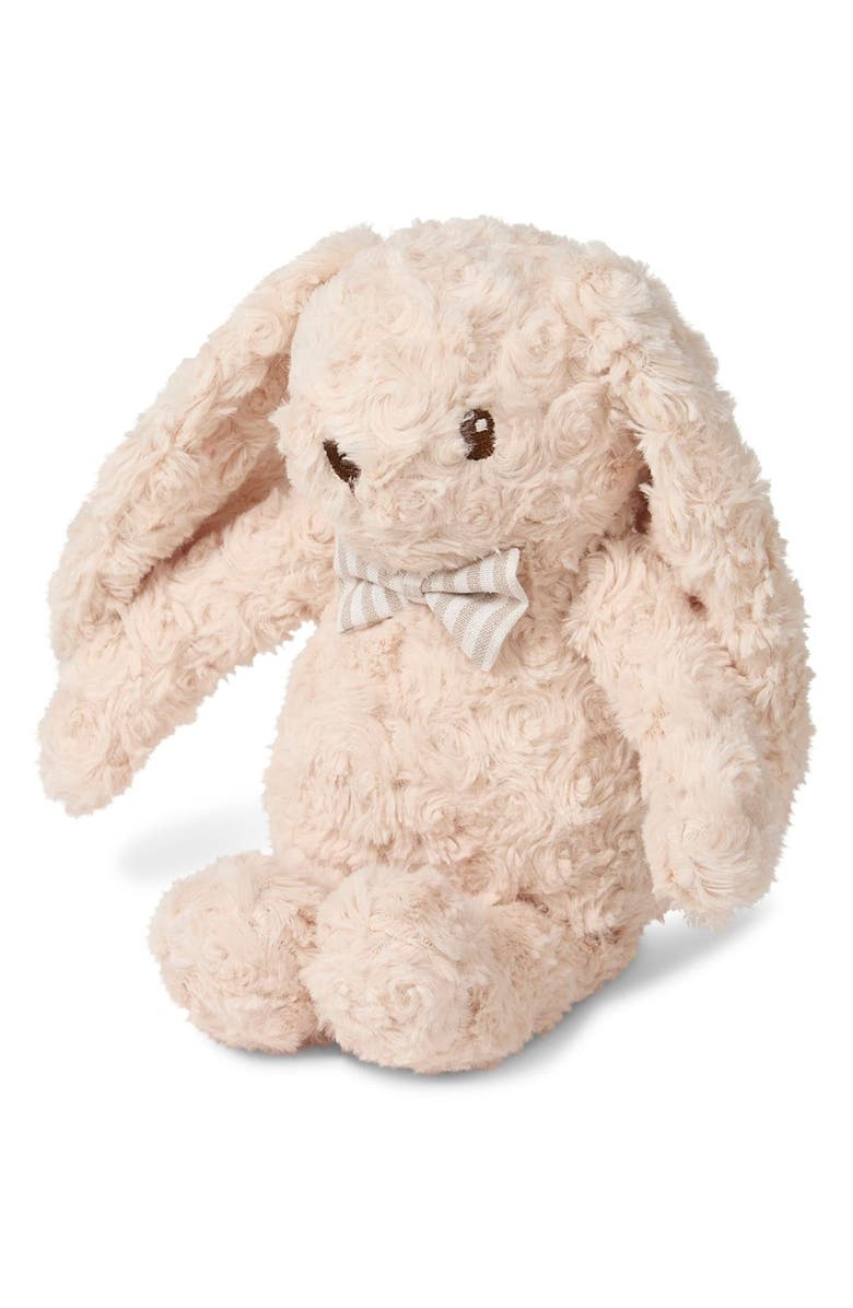 MiniMoi Baby "Milo" Fluffy Faux-Fur Boy Bunny Doll, Alternate, color, Oatmeal