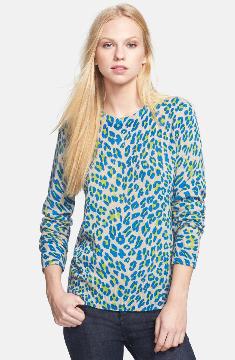 Equipment 'Shane' Leopard Spot Cashmere Sweater, Main, color, 