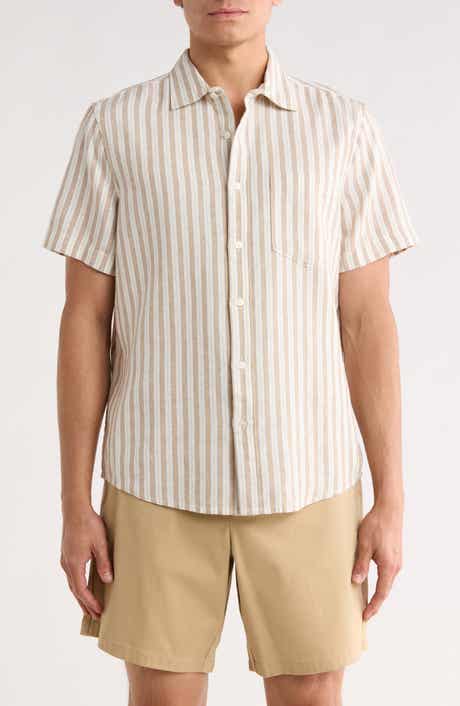 Nordstrom Short Sleeve Linen Blend Shirt