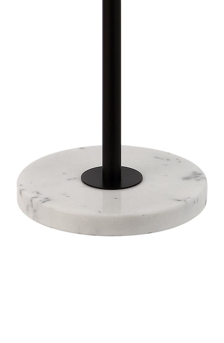 JONATHAN Y June 65" Adjustable Metal/Marble LED Floor Lamp, Alternate, color, Oil Rubbed Bronze