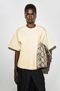 COS Poplin-panelled Jersey T-shirt