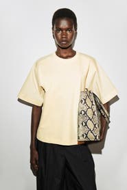 COS Poplin-panelled Jersey T-shirt