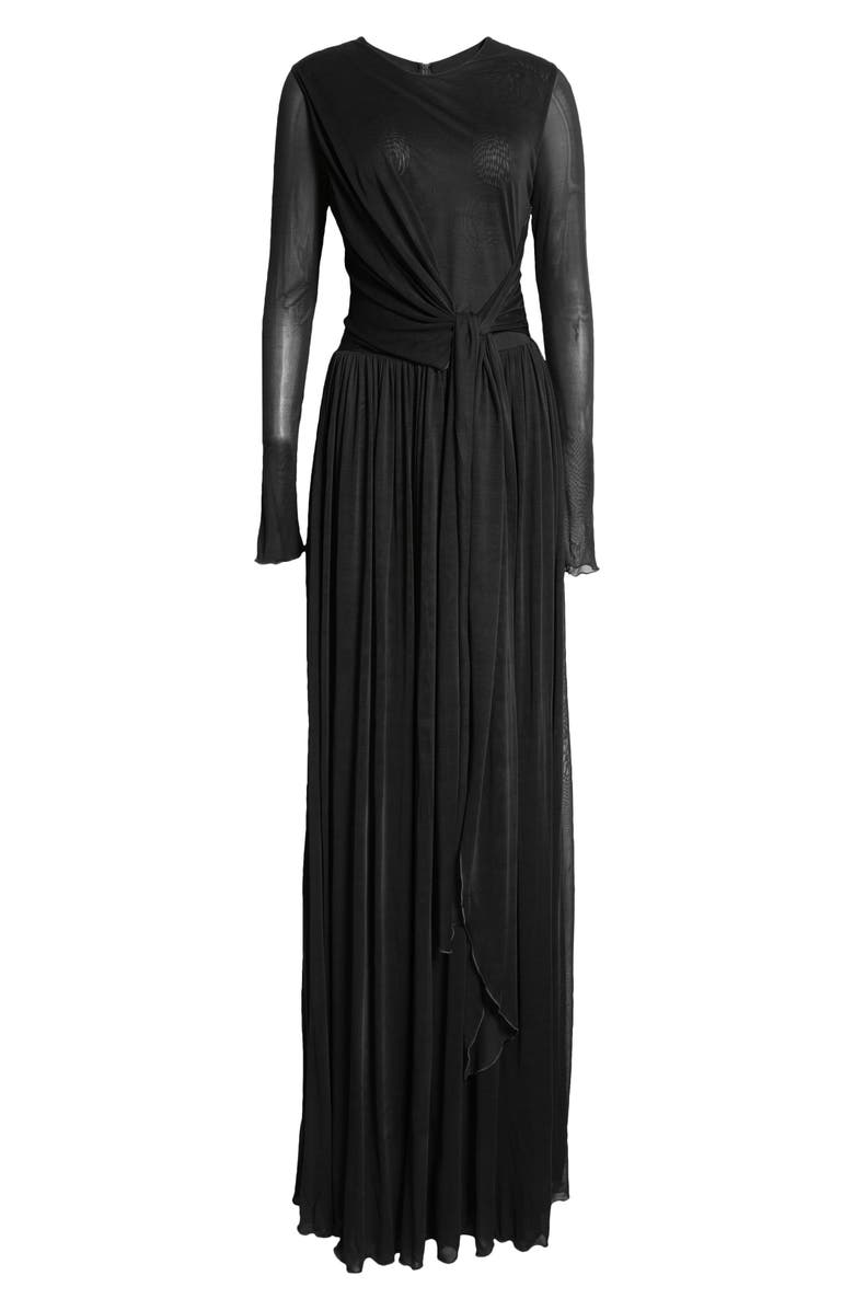 Giambattista Valli Twist Front Long Sleeve Jersey Dress, Alternate, color, 