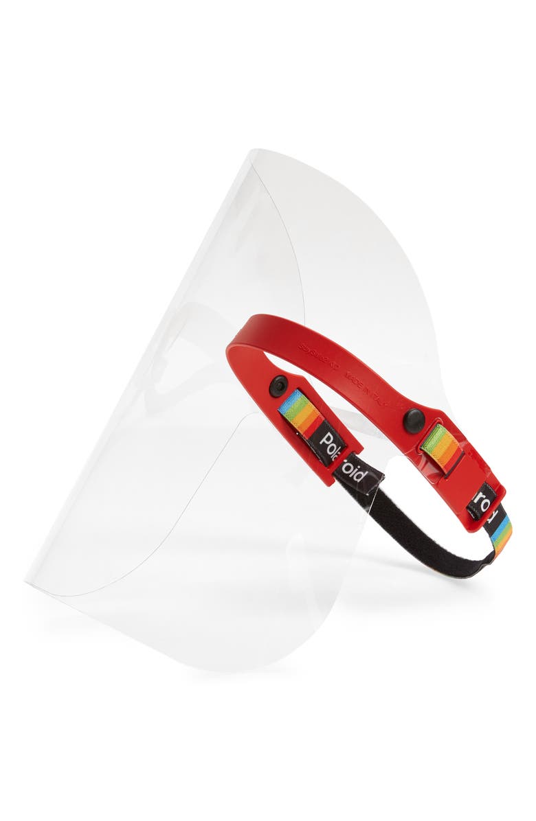 Polaroid Eyewear Stay Safe Visor Face Shield, Main, color, 