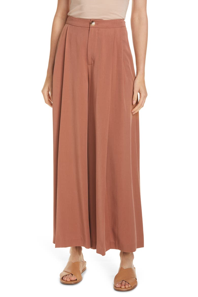 Pleated Culottes, Main, color, VINTAGE ROSE