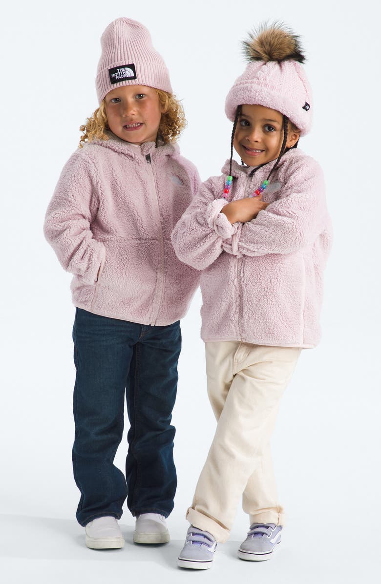 The North Face Kids' Campshire Ear Appliqué Fleece Zip Hoodie, Alternate, color, Pale Blossom