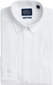 Roffe Accessories Eagle Regular Fit White Cotton Button-Down Oxford Shirt