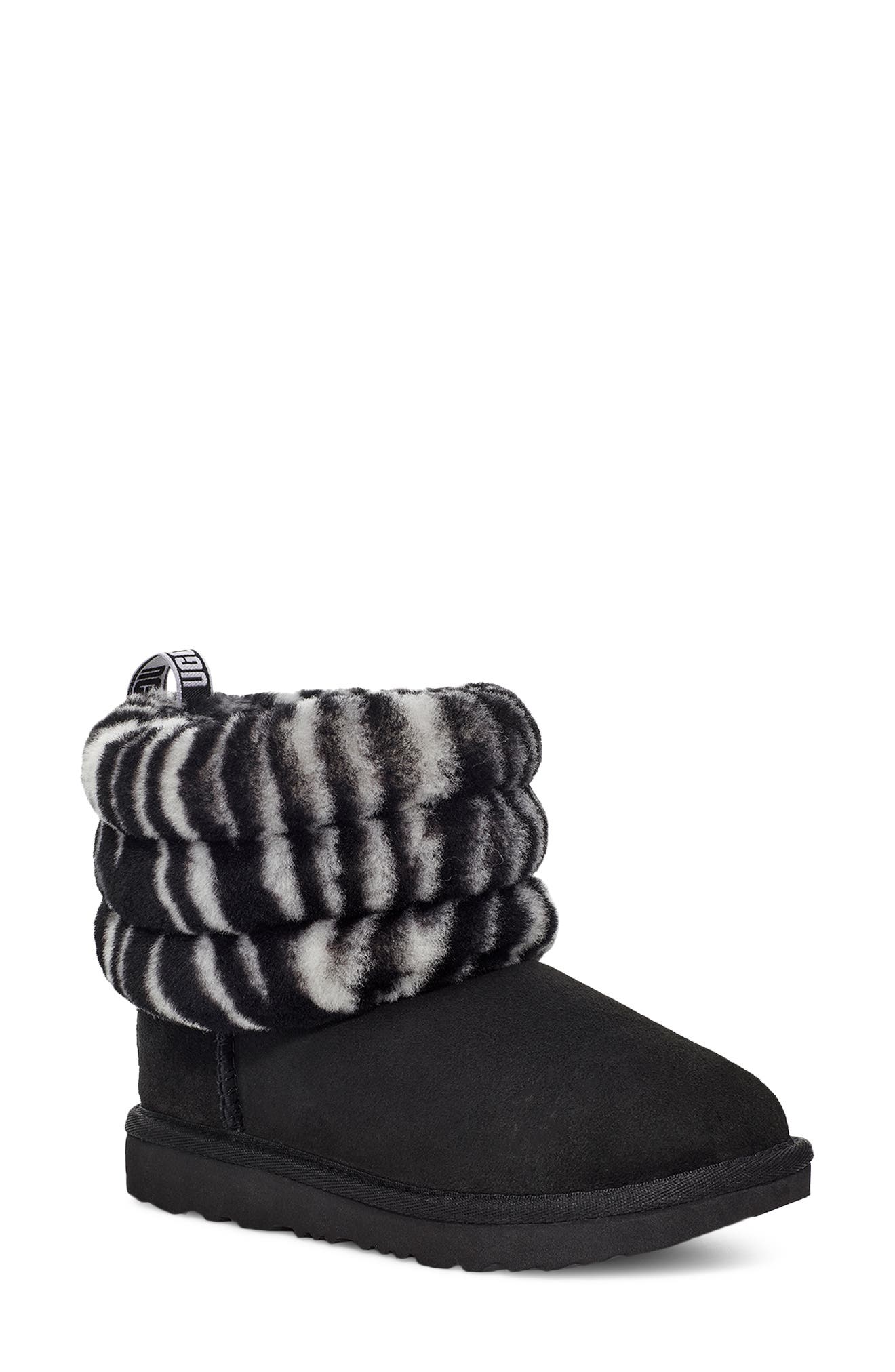 UGG<sup>®</sup> Mini Fluff Genuine Shearling Bootie, Main, color, 