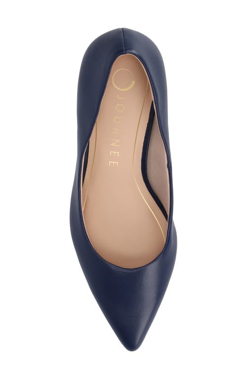 Shop Journee Collection Scylee Pump In Navy