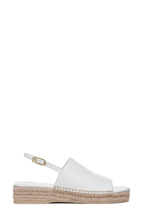 Franco Sarto Rune Slingback Platform Sandal In White