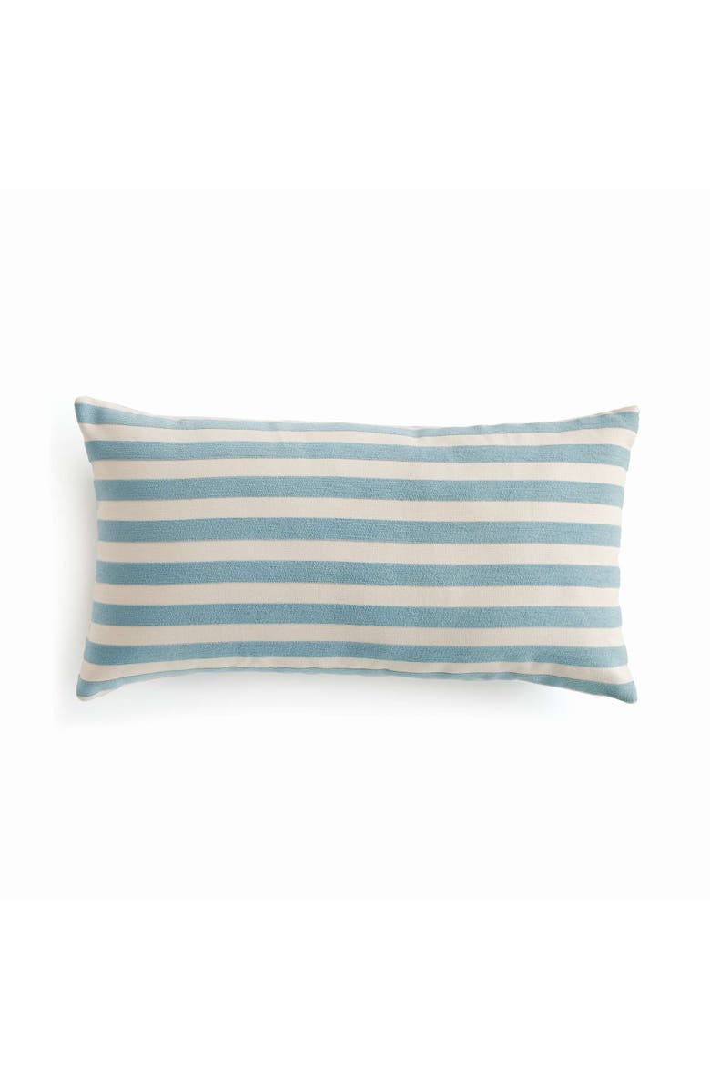 Napa Home & Garden Grant Lumbar Indoor-Outdoor Pillow, Main, color, Blue