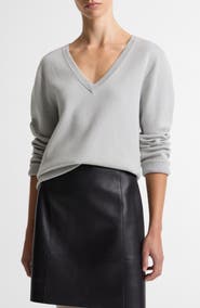 Vince Double Face V-Neck Sweater