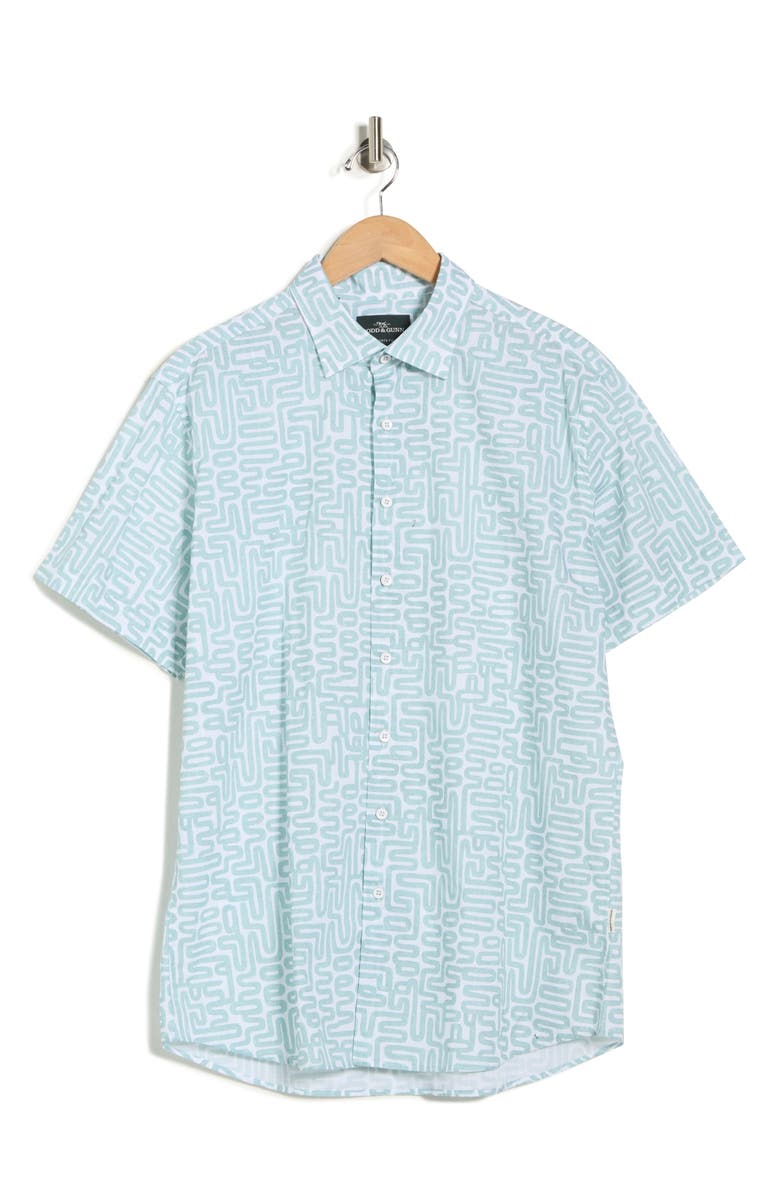 Rodd & Gunn Fenchurch Short Sleeve Button-Up Shirt, Alternate, color, Mint