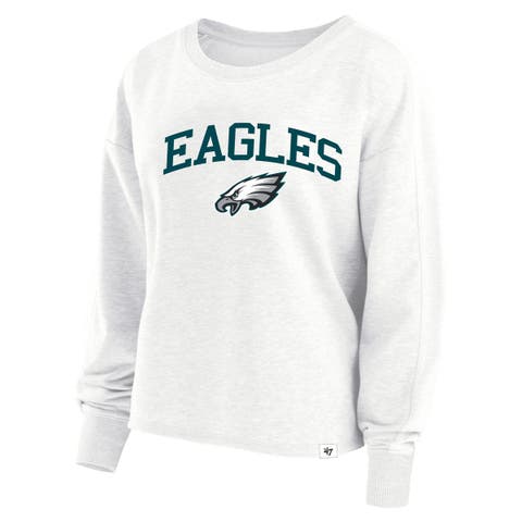 Women's '47 Ash Philadelphia Eagles Plus Size Sydney Arch Game T-Shirt
