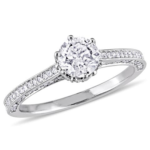 1 CTW Diamond Multi-Prong Engagement Ring 14k