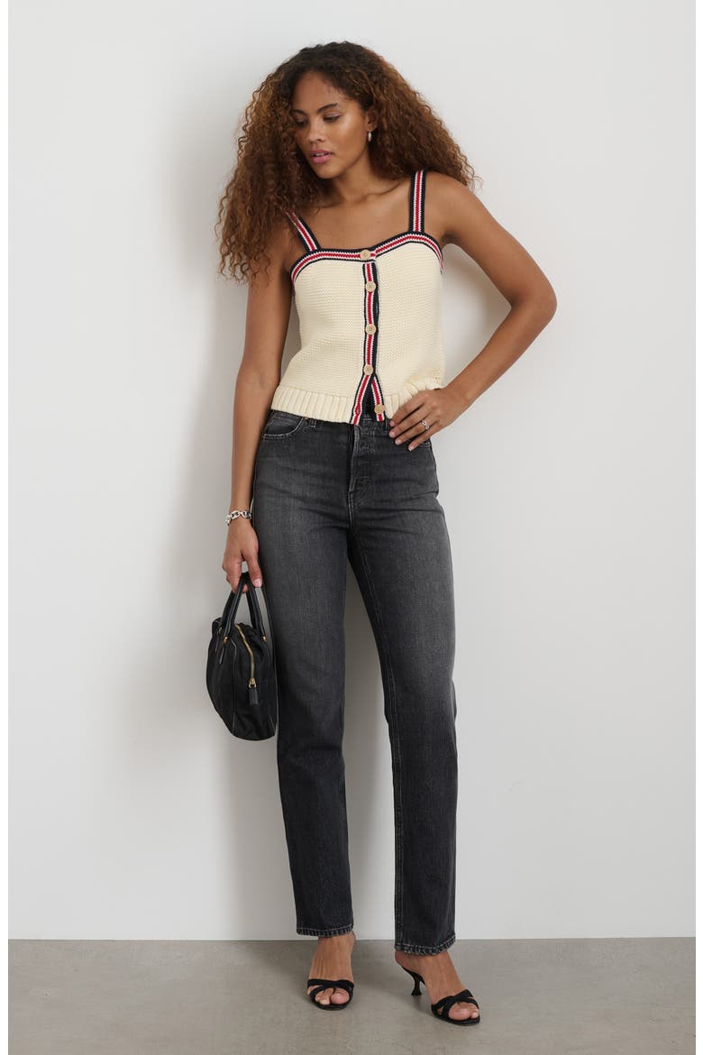 Emmy Cotton Cami, Alternate, color, IVORY COMBO