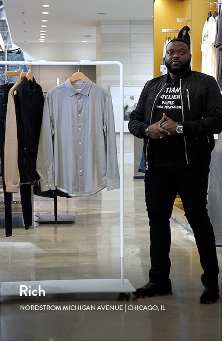 James OoohCotton<sup>®</sup> Geo Print Button-Up Shirt, sales video thumbnail