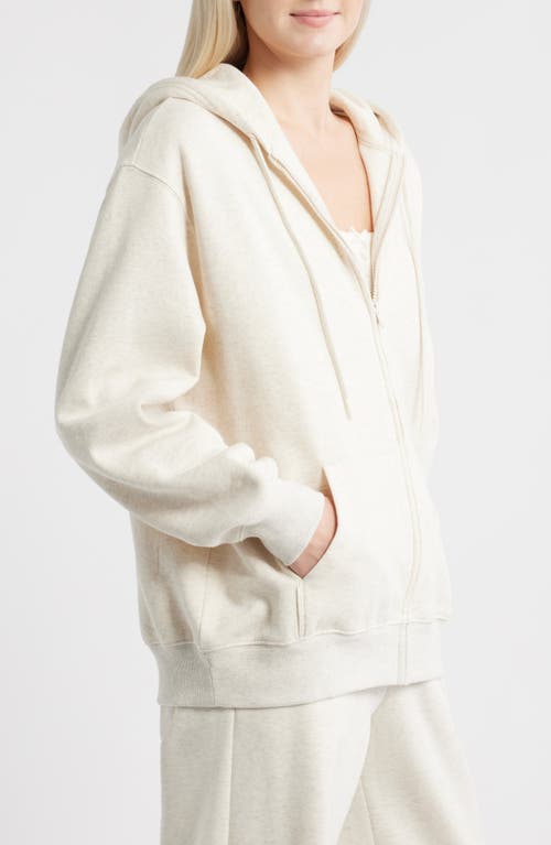Bp. Oversize Zip Fleece Hoodie In Neutral