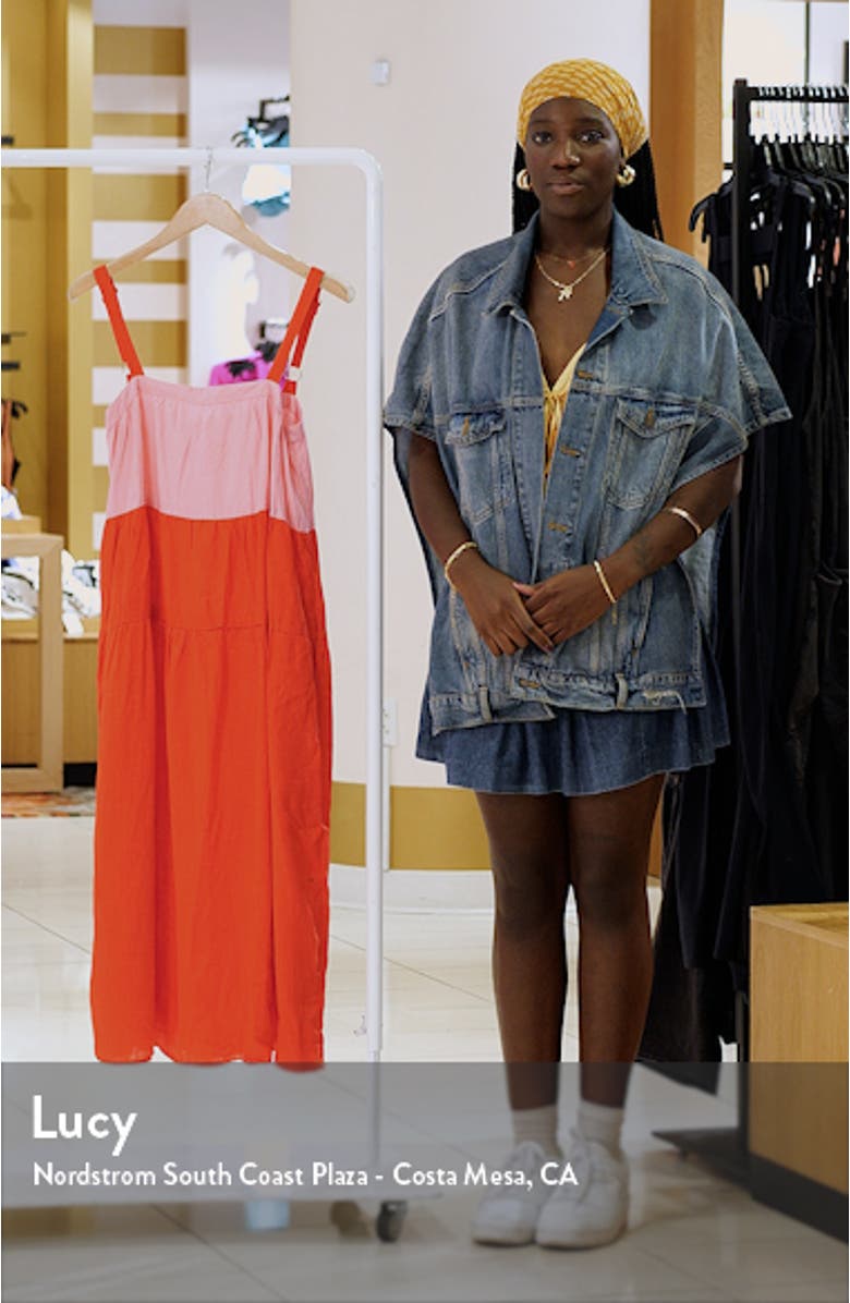 Aliana Colorblock Midi Sundress, sales video thumbnail