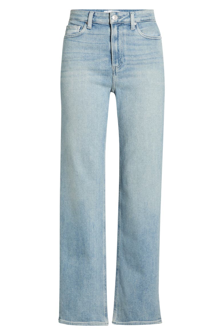 Stevie High Waist Ankle Straight Leg Jeans, Alternate, color, LISBON LIGHT