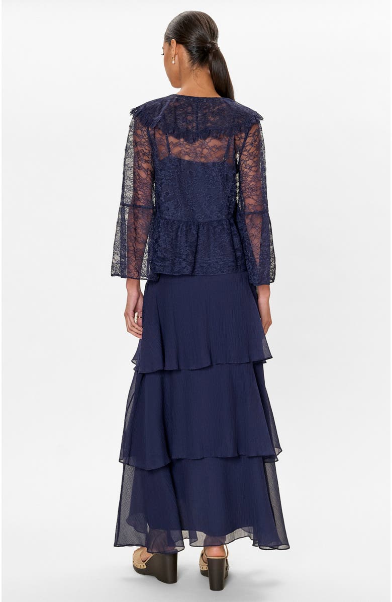 Rebecca Taylor Skye Lace Top, Alternate, color, Maritime Blue