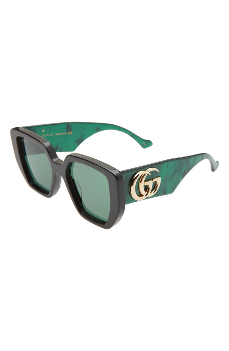 Gucci 52mm Square Sunglasses, Alternate, color, 