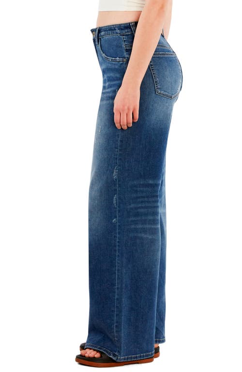 Hint Of Blu Mid Rise Relaxed Straight Leg Jeans