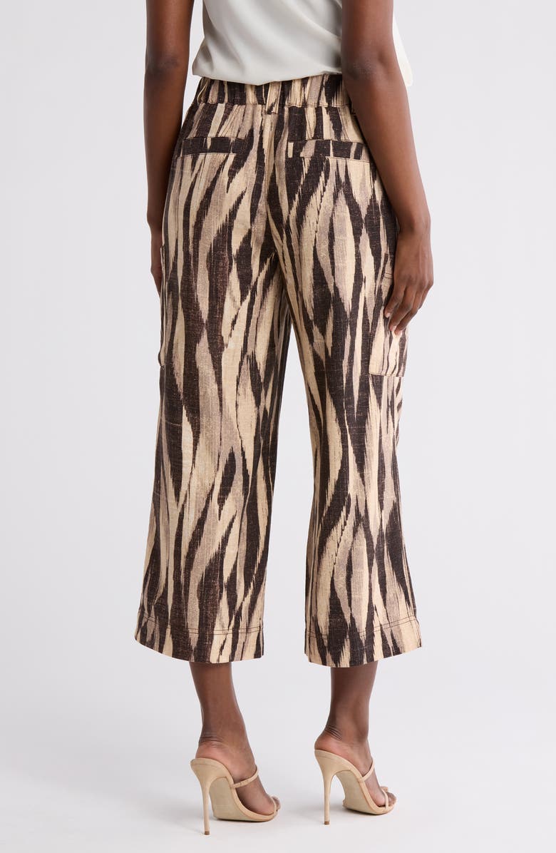 Democracy Crop Wide Leg Pants, Alternate, color, Black/ Moonrock