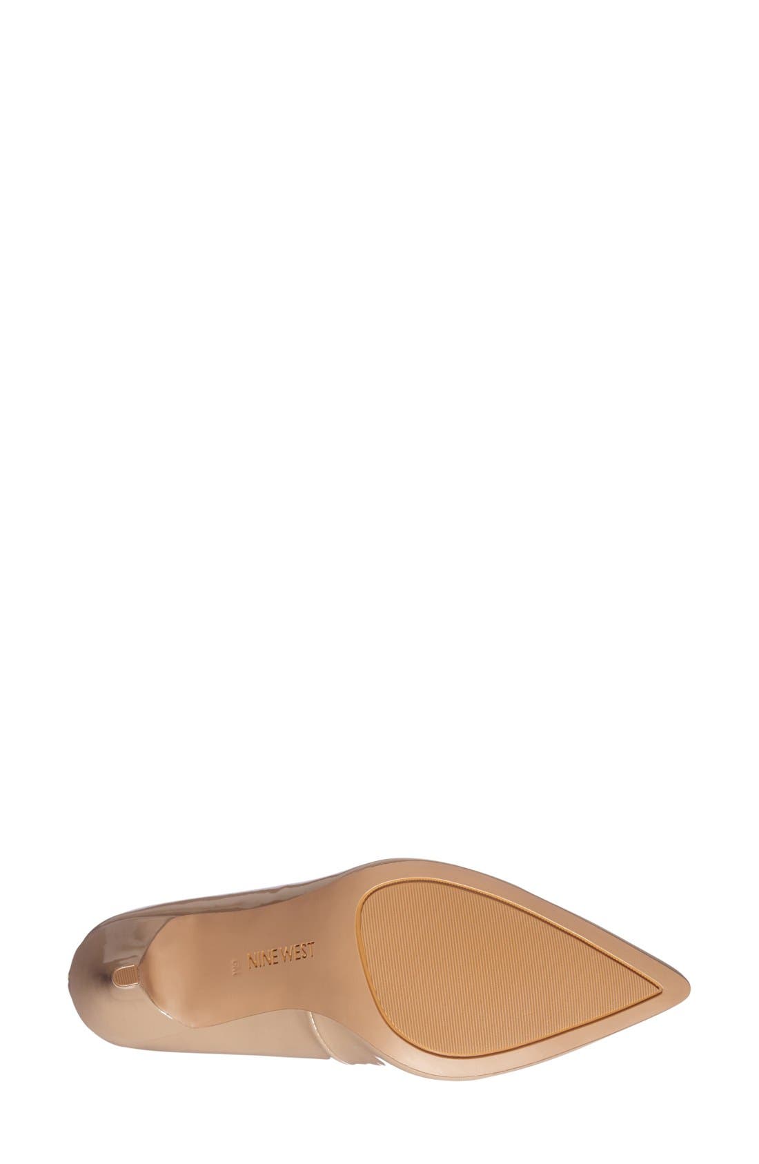 'Jackpot' Pointy Toe Pump, Alternate, color, LIGHT NATURAL