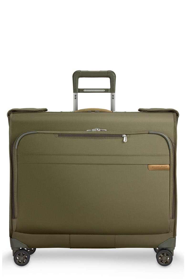 Baseline Wardrobe Spinner Garment Bag, Main, color, OLIVE GREEN