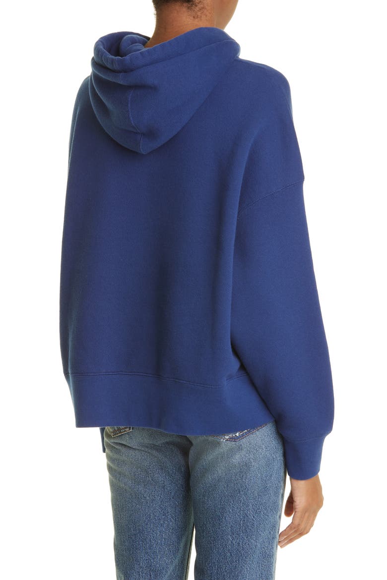 Women's Headless Bear Cotton Hoodie, Alternate, color, NAVY BLUE BROWN