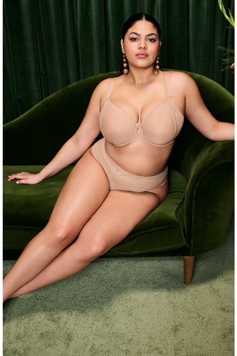 Nerina Underwire Molded Spacer Bra, Alternate, color, SAHARA