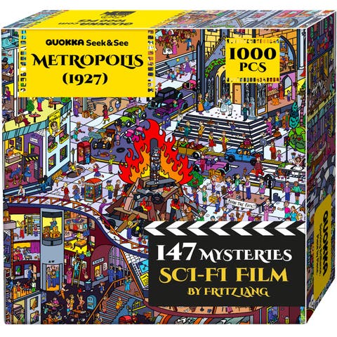 1000-Piece Jigsaw Puzzle for Adults - Metropolis, Nosferatu & Roman Empire